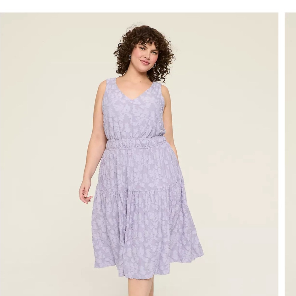 V-Neck  Midi Dress- brand NEW. Never worn